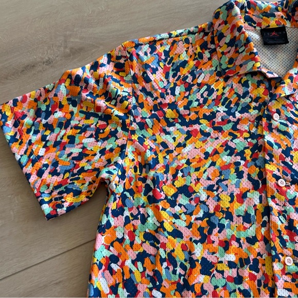 Jordan Nike Essentials Mens Poolside Top Resort Graphic All Over Print Medium - Picture 3 of 6